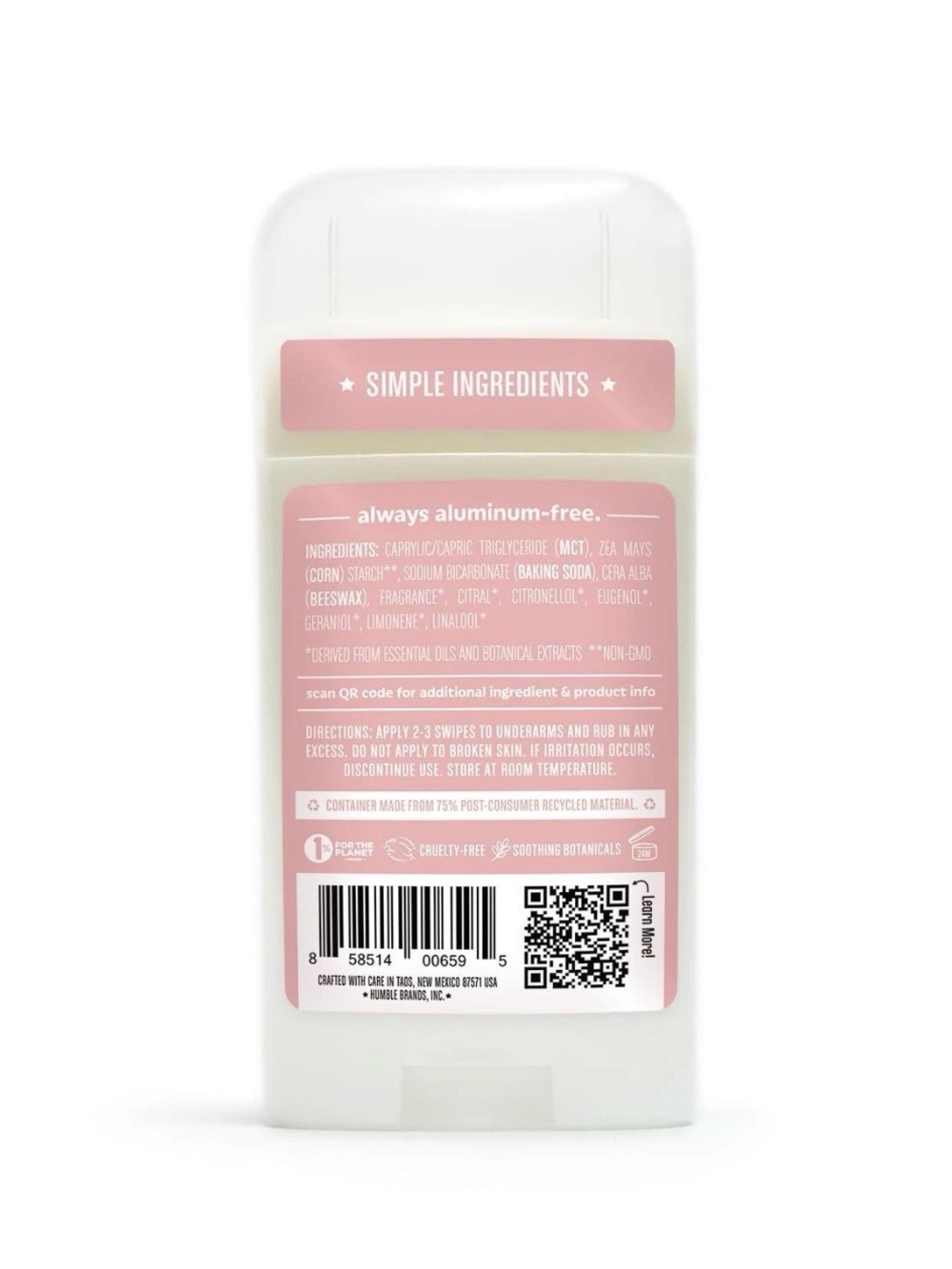 2 x New Humble aluminum free deodorant - Moroccan Rose - Picture 4 of 5